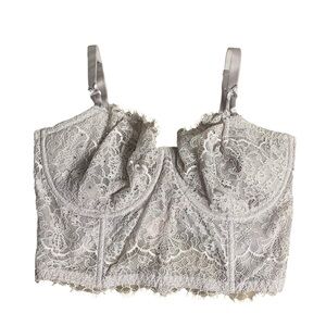 Victoria's Secret Women's Dream Angels Lavender Lace Bustier
